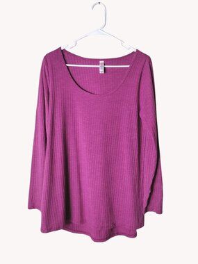 Lularoe Top Medium Long Sleeve Knit Purple